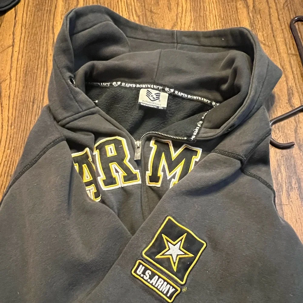 Hoody army thick sweatshirt - Picture 3 of 4